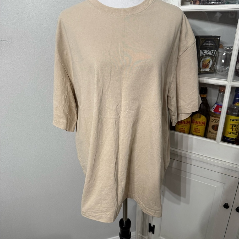 H&M Beige Short Sleeve Tee